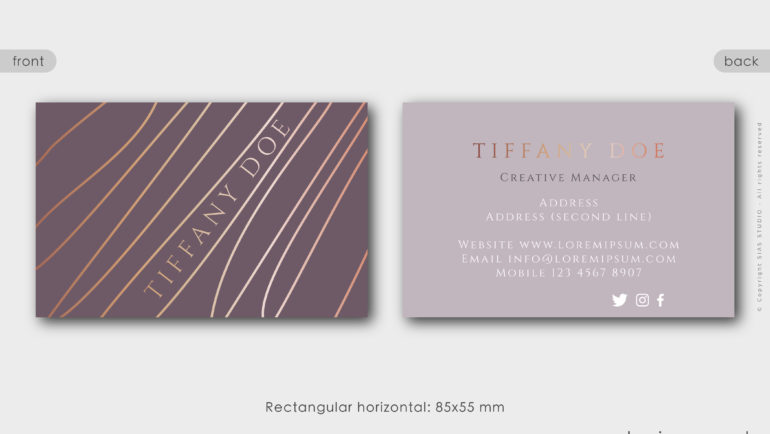 Business card template 