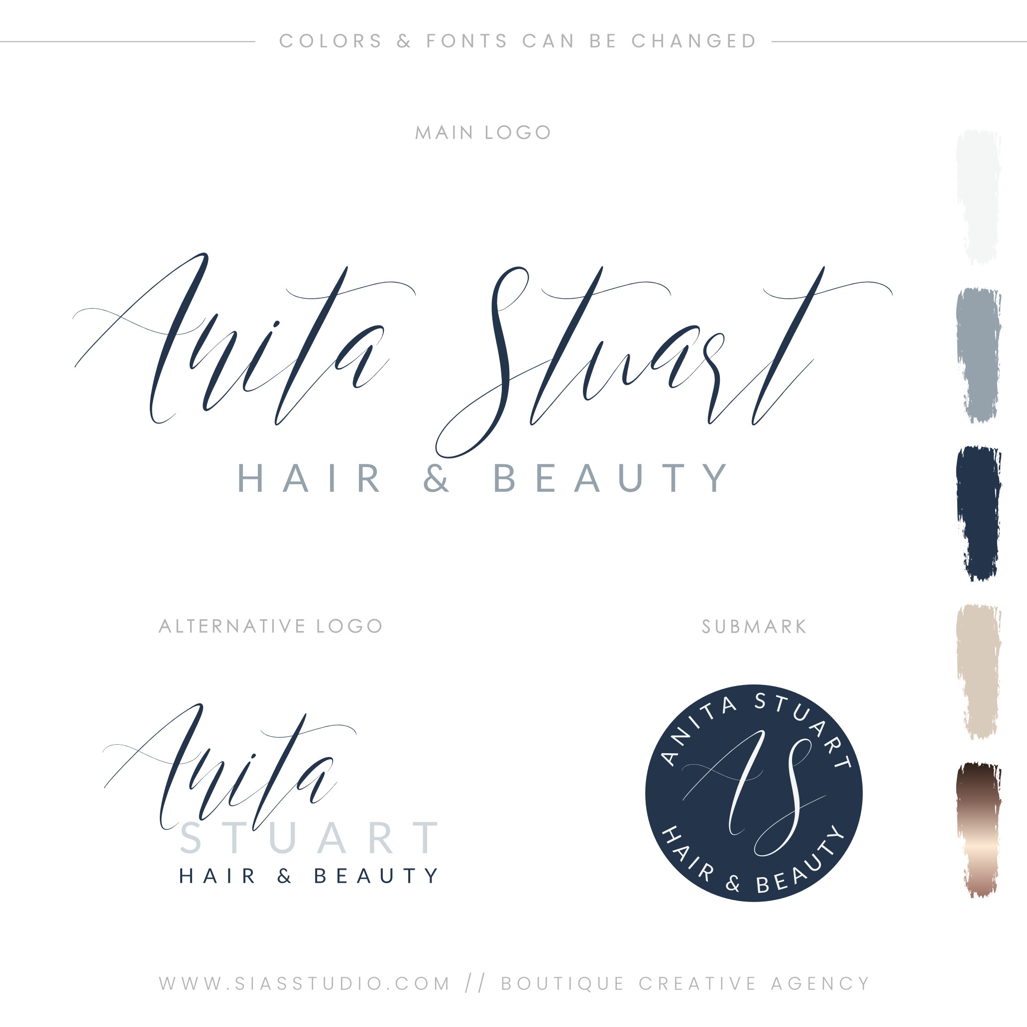 Anita Stuart - Branding package • Fantastic brand design - Sias Studio